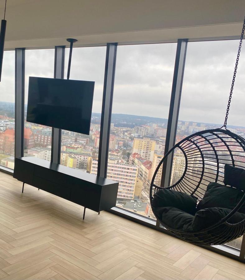 Hanza Tower Szczecin Sky Apart 18Th Floor A Leilighet Eksteriør bilde